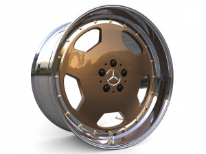 Mercedes-Benz Monoblock Custom Wheel 3D Model