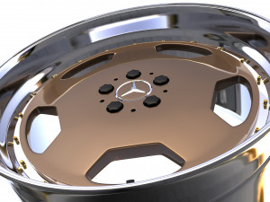 Mercedes-Benz Monoblock Custom Wheel Modelo 3D