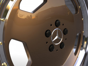 Mercedes-Benz Monoblock Custom Wheel Modelo 3D