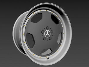 Mercedes-Benz Monoblock Custom Wheel Modelo 3D