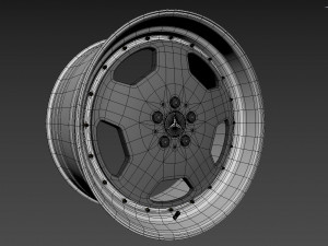 Mercedes-Benz Monoblock Custom Wheel Modelo 3D