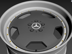 Mercedes-Benz Monoblock Custom Wheel Modelo 3D