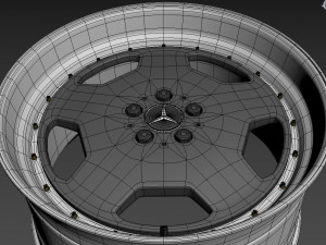 Mercedes-Benz Monoblock Custom Wheel Modelo 3D