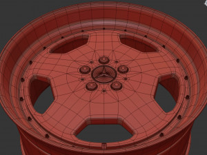 Mercedes-Benz Monoblock Custom Wheel Modelo 3D