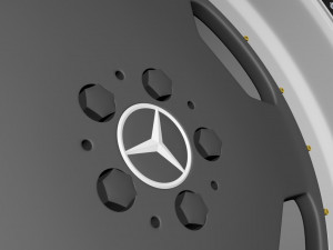Mercedes-Benz Monoblock Custom Wheel Modelo 3D