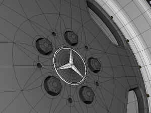 Mercedes-Benz Monoblock Custom Wheel Modelo 3D