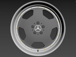 Mercedes-Benz Monoblock Custom Wheel Modelo 3D