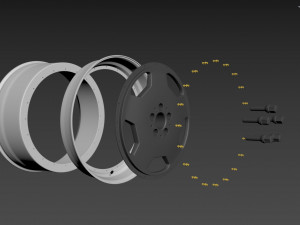 Mercedes-Benz Monoblock Custom Wheel Modelo 3D