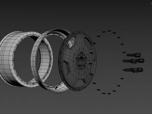 Mercedes-Benz Monoblock Custom Wheel Modelo 3D