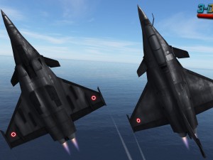 mobile low poly dassault rafale Model 3D