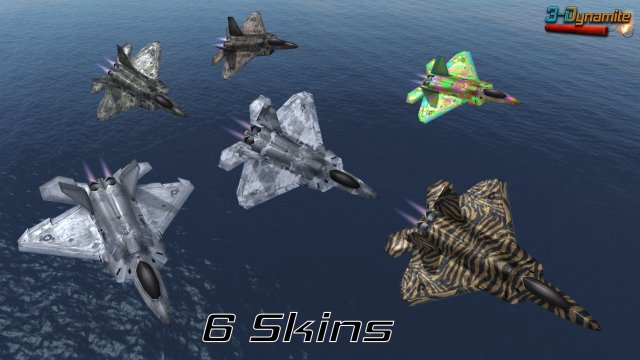 mobile low poly f22 raptor Modèle 3D .c4d .max .obj .3ds .fbx .stl .blend 