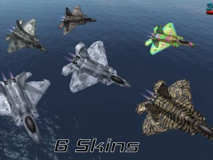 모바일 로우 폴리 f22 랩터 3D 모델