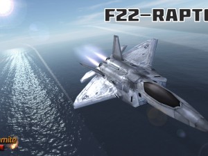 mobile low poly f22 raptor Modèle 3D