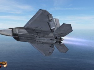 mobile low poly f22 raptor Modèle 3D
