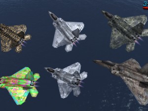 mobile low poly f22 raptor Modèle 3D