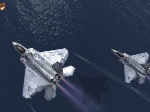 mobile low poly f22 raptor Modèle 3D
