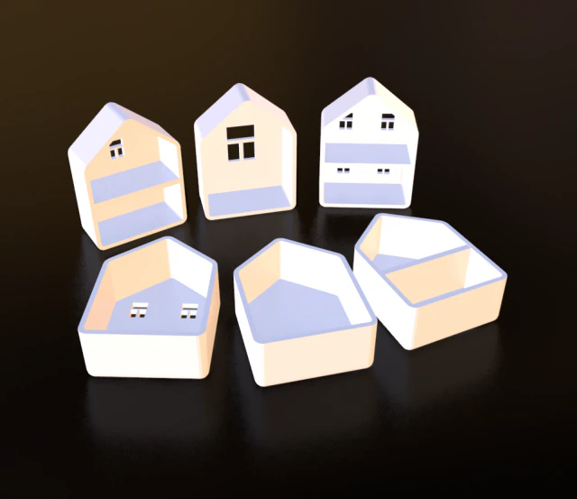 miniature house-box print 3D Print Model .c4d .max .obj .3ds .fbx .stl .blend 