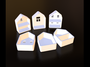 miniature house-box print Modello di stampa 3D