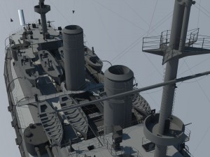 borodino battleship Modelo 3D