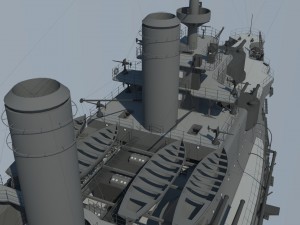 borodino battleship Modelo 3D