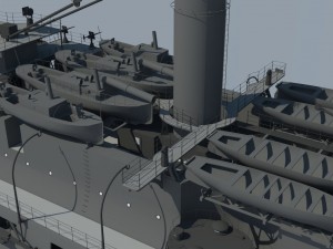 borodino battleship Modelo 3D