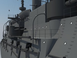 borodino battleship Modelo 3D