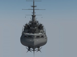 borodino battleship Modelo 3D