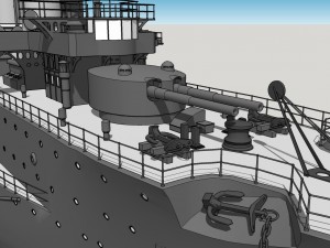 peresvet battleship 3D 모델