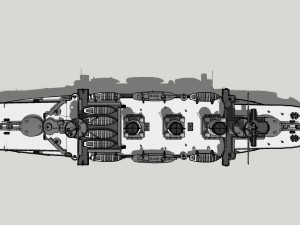 peresvet battleship 3D 모델