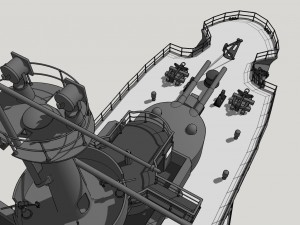 peresvet battleship 3D 모델