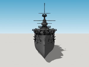 peresvet battleship 3D 모델