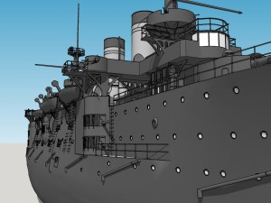 peresvet battleship 3D 모델