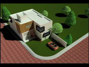 contemporanean house 3D 모델