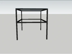 square glass table 3D Model
