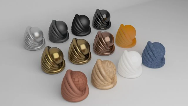 v-ray light studio - 12 v-ray material - fast - quality - ready 3D Model .c4d .max .obj .3ds .fbx .stl .blend 