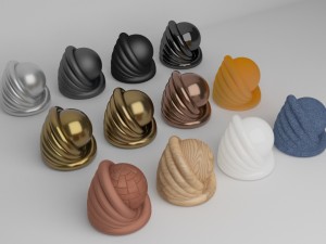 v-ray light studio - 12 v-ray material - fast - quality - ready Model 3D