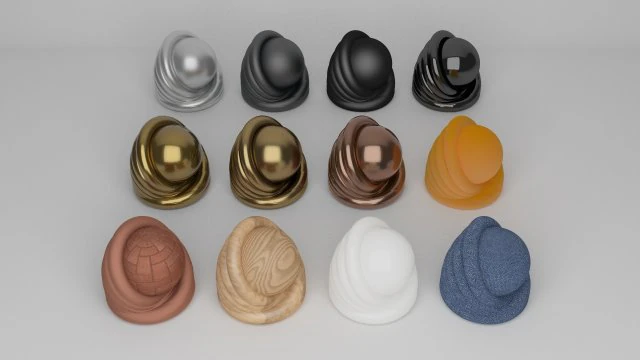 v-ray light setup - 12 v-ray material ready fast render 3D Model .c4d .max .obj .3ds .fbx .stl .blend
