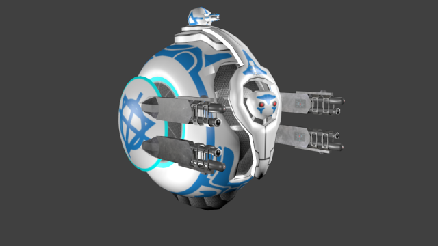 combat drone 1 Modello 3D .c4d .max .obj .3ds .fbx .stl .blend