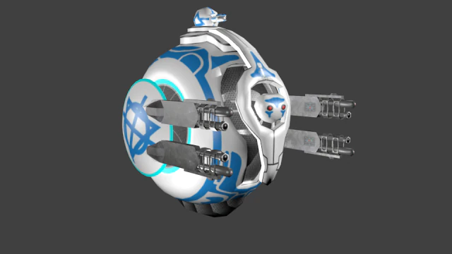 combat drone 1 3D Model .c4d .max .obj .3ds .fbx .stl .blend 