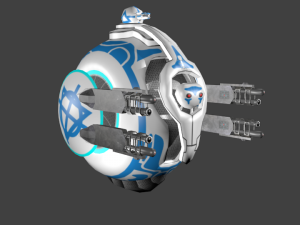 combat drone 1 3D Model