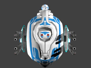 combat drone 1 3D Model