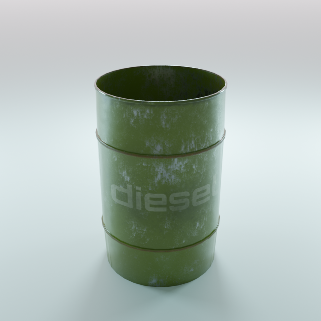 Barrel Model 3D .c4d .max .obj .3ds .fbx .stl .blend 
