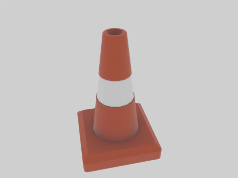 Stożek drogowy Model 3D