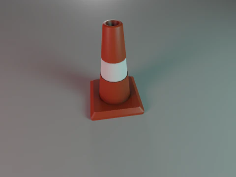 Traffic Cone 3D Model