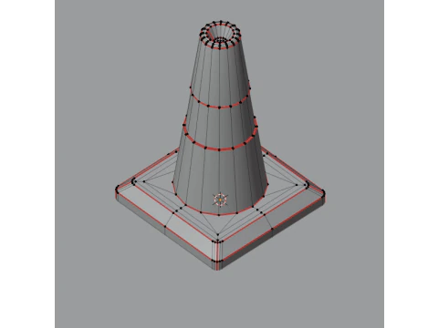 Traffic Cone 3D Model