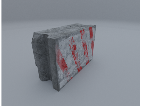 Road Block 3Dモデル