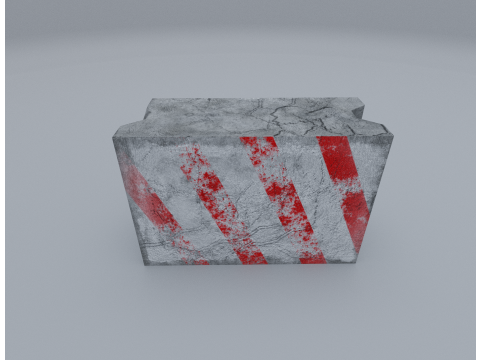 Road Block 3Dモデル