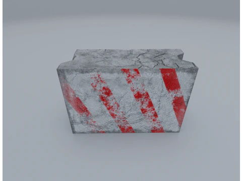 Road Block 3D Model
