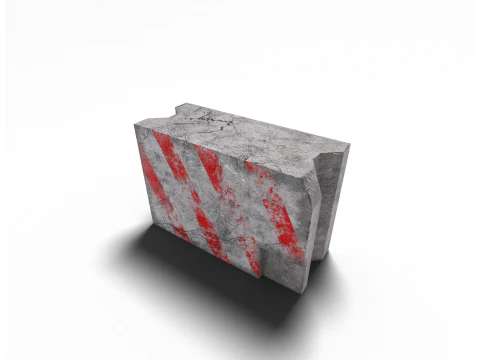 도로 블록 3D 모델