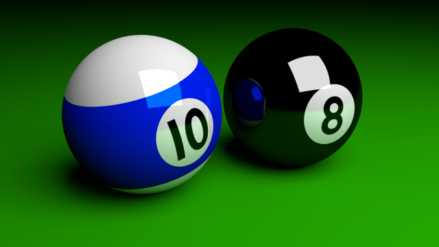 billiard balls 3D Model .c4d .max .obj .3ds .fbx .stl .blend 
